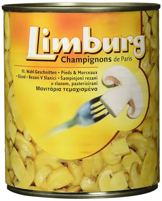 Immagine prodotto di Limburg Champignon de Paris di terza scelta affettato in scatola 800g