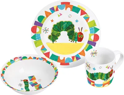 Produktbild von Kindergeschirr Raupe Nimmersatt Hello Friend 3tlg