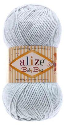 100g Strickgarn ALIZE Baby Best 224 winter sky Babywolle