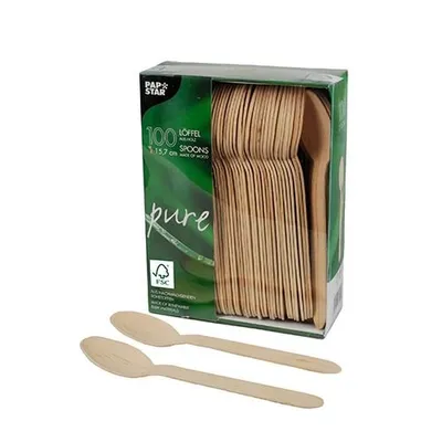 Produktbild von Löffel, Holz "pure" 15,7 cm