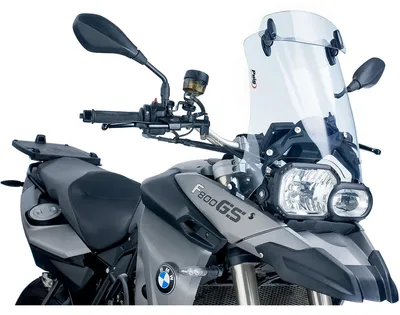 Obrázek produktu pro Vítr štít Puig Touring, rozměry 300 x 200 mm, s homologací (ABE) pro motocykly BMW F800GS, F650GS, rok výroby 2008 - 2021
