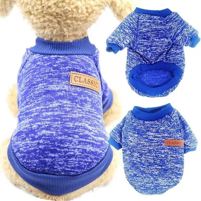 Immagine prodotto di Maglione per cani, colore grigio e blu, taglia XL