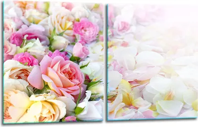 Produktbild von Herdabdeckplatten 2x40x52 Glaskeramikkochfeld 2-Teilig Glas Spritzschutz Blumen