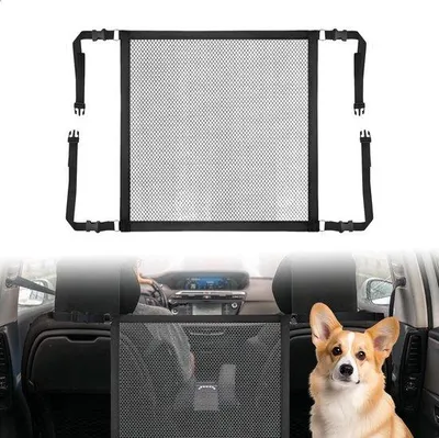 Produktbild von Famanu Hundennetz Kofferraum - Verstellbar, 53 x 53 cm, Schwarz