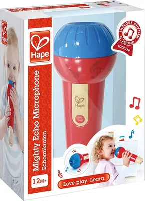 Produktbild von Hape Echomikrofon | Batterieloses Stimmverstärker-Mikrofon für Kinder ab 1 Jahr