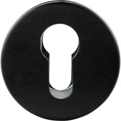 Produktbild von Rosettenpaar PZ schwarz matt Ø 54 mm