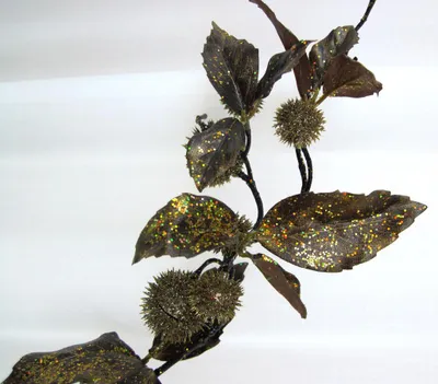 Produktbild von 1 Deko-Distelzweig, gold beglimmert ca. 48cm