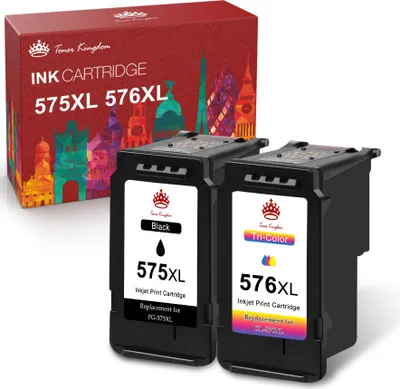 Produktbild von 2er-Pack PG-575XL CL-576XL Canon 575 XL 576 XL schwarz/dreifarbig PIXMA TS3550i TS3551i TR4750i TR4751i Printer