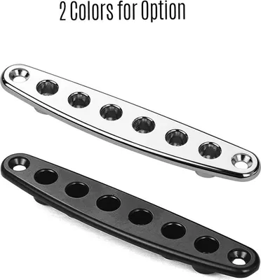 Produktbild von E-Gitarren-Teile, Metallbrücke, Saite durch Korpushülsen, Buchsenplatte zum Austausch