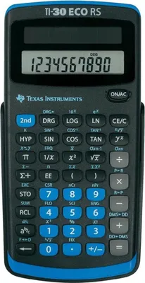 Immagine prodotto di Texas Instruments TI-30 ECO RS calcolatrice Tasca Calcolatrice scientifica Nero