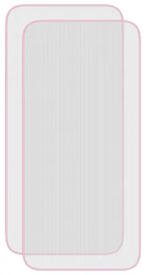 2 Bügelbrettbezüge aus Mesh, 89x40 cm, Polyester, rosa