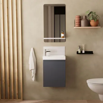 Immagine prodotto di Mobile lavabo LISA + mensola a specchio