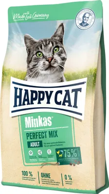 Produktbild von HAPPY CAT Minkas Perfect Mix Geflügel, Fisch & Lamm 3 x 10 kg