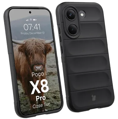 Produktbild von Robuste Handyhülle für Xiaomi POCO X8 Pro, Bizon Case Tur, Schwarz