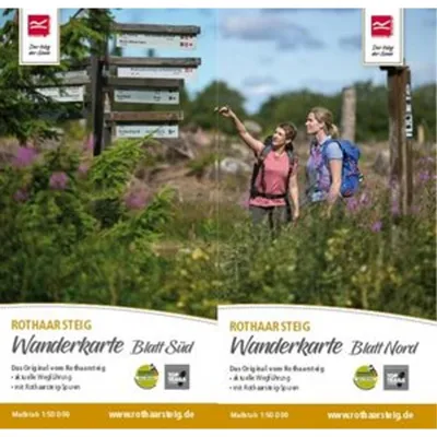 Produktbild von Wanderkarte Rothaarsteig Süd / Nord. 1 : 50 000