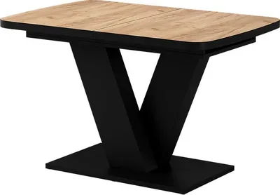 Produktbild von Esstisch Vicco Fenaro Goldkraft Eiche/Schwarz 120 x 80 cm ausziehbar, Model 57997