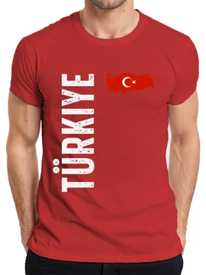 Produktbild von Türkei Flagge Fußball Fan WM Weltmeisterschaft 2026 Herren T-Shirt, Rot, XXL