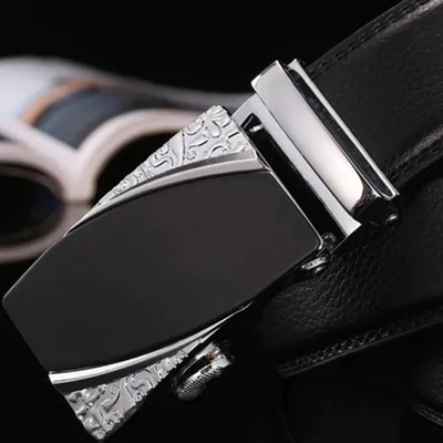 Produktbild von Gürtel RO-8684 - Schwarz / Silber für Herren KP8684