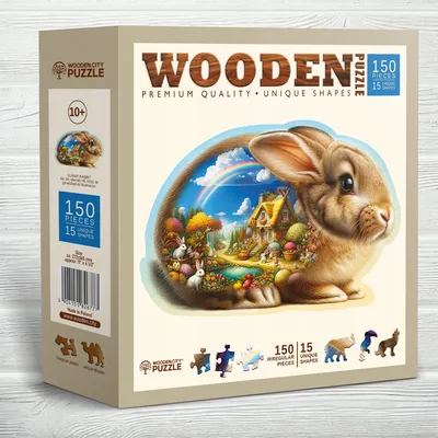 Produktbild von Wooden.City Holzpuzzles 150 Teile Sonnenhase mit Figuren