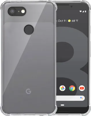 Immagine prodotto di Custodia per telefono adatta a Google Pixel 3 Trasparente - Custodia in silicone TPU antiurto con paraurti trasparente - Smartphonica