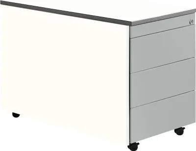 Produktbild von mauser Rollcontainer weiß 4 Auszüge 41,7 x 80,0 x 57,9 cm