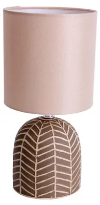 Image de Lampe de table, céramique, marron, H 27,5 cm