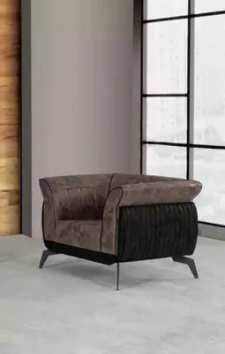 Produktbild von Sessel Designer Polster Stoff Arbeitzimmer Textil Möbel Luxus Sitz Neu