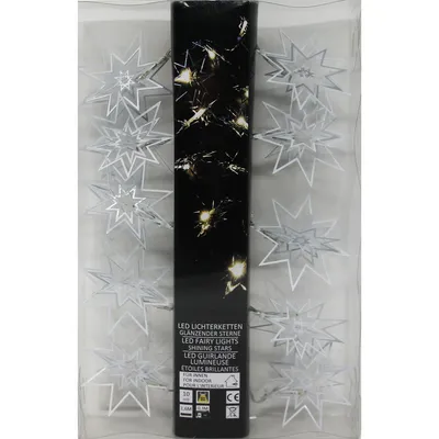 Image de Guirlande lumineuse Blauth avec 10 LEDs étoile 3D 10 Set dans la couleur blanc