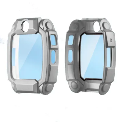 Produktbild von Smartwatch Hülle + Schutzglas für Imoo Watch Phone Z10 Full Cover Case Grau