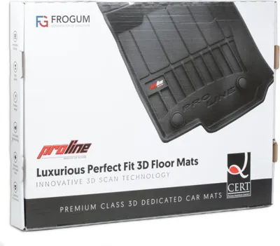 Produktbild von FROGUM ProLine 3D TPE Fußmatten für TESLA Model 3 (5YJ3) Vorne+Hinten