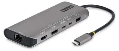 Image de StarTech.com 174B-USB4-MULTIPORT, Câble, USB4, 140 W, 10, 100, 1 000, 2 500 Mbit/s, Gris, 40 Gbit/s