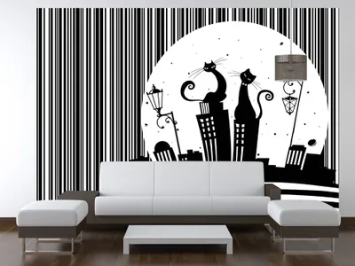 Produktbild von Vlies Fototapete Abstrakt Katze 400x280 cm – Moderne Vliestapete, Wandtapete für Schlafzimmer, Wanddeko, Flur, Büro 10110907-4