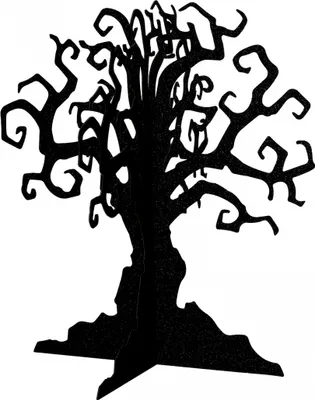 Produktbild von Haunted Tree Tischdekoration in Schwarz für Halloween und Mottoparties