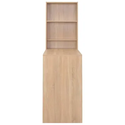 Obrázek produktu pro vidaXL Barový stůl se skříňkou vzhled dub 115x59x200 cm