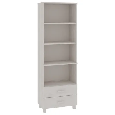 Immagine prodotto di Credenza HAMAR Bianca 60x35x180 cm in Legno Massello di Pino