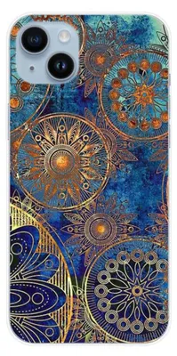 Image de 1001Coques - Coque silicone compatible avec Apple iPhone 15 Plus - Motif mandalla bleu - Design original imprimé en France