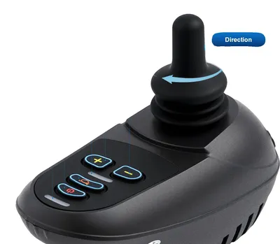 Produktbild von Elektrischer Rollstuhl Joystick Controller, DC 19-32V Betriebs Spannung, 50A Ausgangsstrom, 5-Geschwindigkeitsregelung, Aluminiumlegierung Gehäuse, -25 bis 60°C Betriebstemperatur