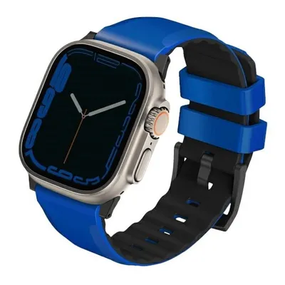 Produktbild von UNIQ Linus Armband für Apple Watch - Blau Silikon