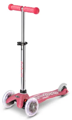 Image de Mini Micro Deluxe Fairy Glitter LED scooter Pink
