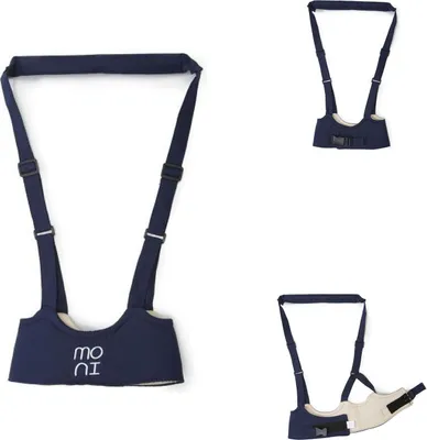 Produktbild von Moni Babylaufgurt Walky BW001, Laufleine, Laufhilfe, Sicherheitsgurt verstellbar blau