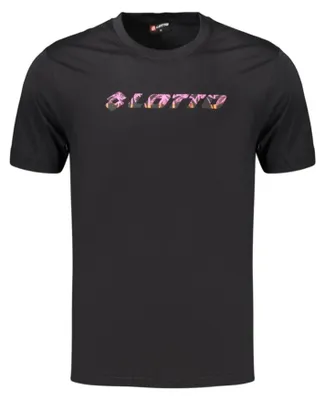 Produktbild von Schwarzes Herren T-Shirt mit Print und Rundhals | Kurzarm-Design
