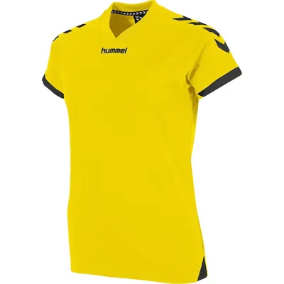 Produktbild von Hummel Fyn Trikot Kurzarm Damen - Gelb / Schwarz  | Größe: S