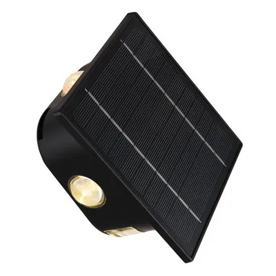 Produktbild von LED Wandlampe Solarleuchte, Akku, IP54, schwarz, H 13,1 cm