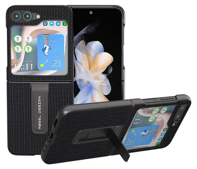 Produktbild von Für Samsung Galaxy Z Flip5 5G Echt Leder Handy Tasche Hülle Cover Etuis Zubehör