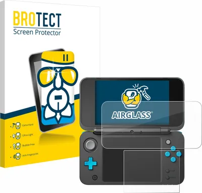 Produktbild von BROTECT Schutzglas für New Nintendo 2DS XL Schutzfolie Panzer Folie Glas Display Schutz klar