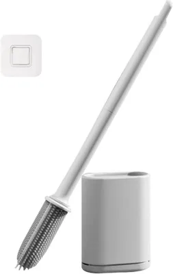 Produktbild von Famanu WC-Bürste Set mit flexibler Borste - Schnelltrocknender Halter