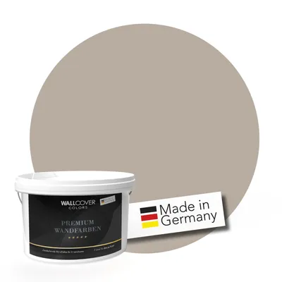 Produktbild von WALLCOVER PREMIUM Wandfarbe Natürliches Sandbraun Hochdeckend Matt 2,5L für 20 m