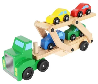 Obrázok produktu pre Kruzzel 22698 Ťahač s návesom na prepravu áut 32 cm
