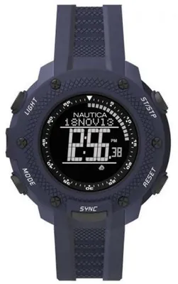 Produktbild von Nautica Herren Uhr Armbanduhr Digital NAI19524G Silikon