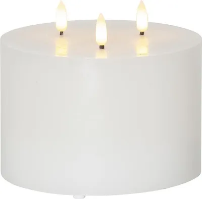 Produktbild von Star LED-Wachskerze 'Flamme', 3-flammig,